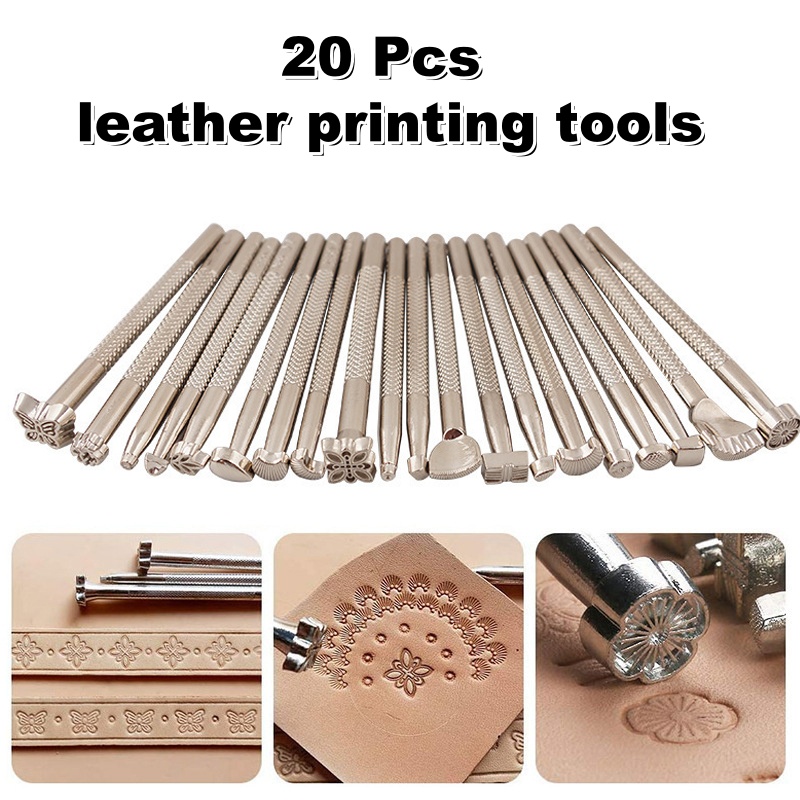 20Pcs Leather Stamping Tools L - đánh giá và giá Leatherwork Embossing