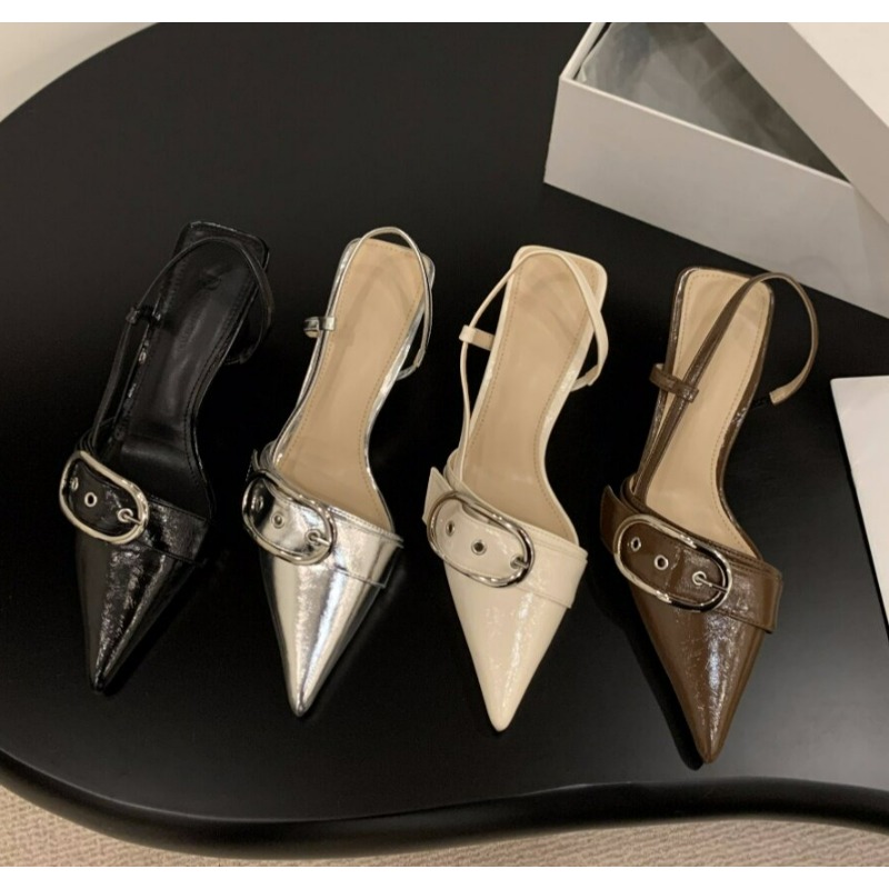 New Retro Fashion Sexy Designe - đánh giá và giá Leather Work Heels
