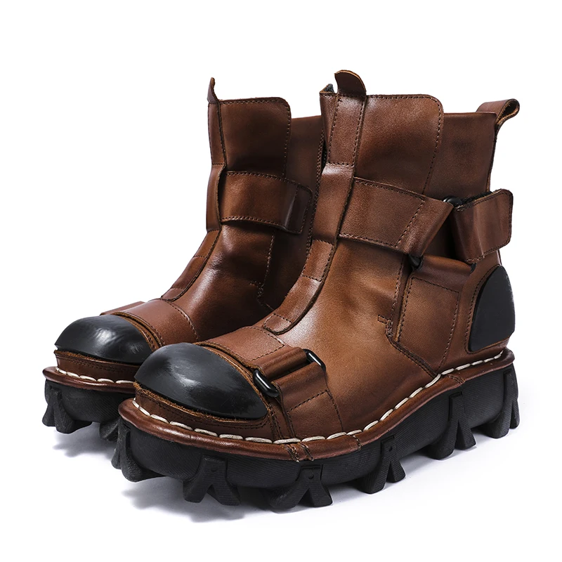 Men's Genuine Leather Motorcyc - đánh giá và giá Leather Work Fabric