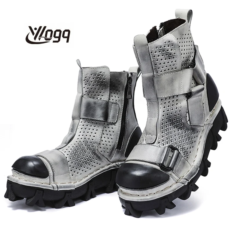 Men's Genuine Leather Motorcyc - đánh giá và giá Leather Work Fabric