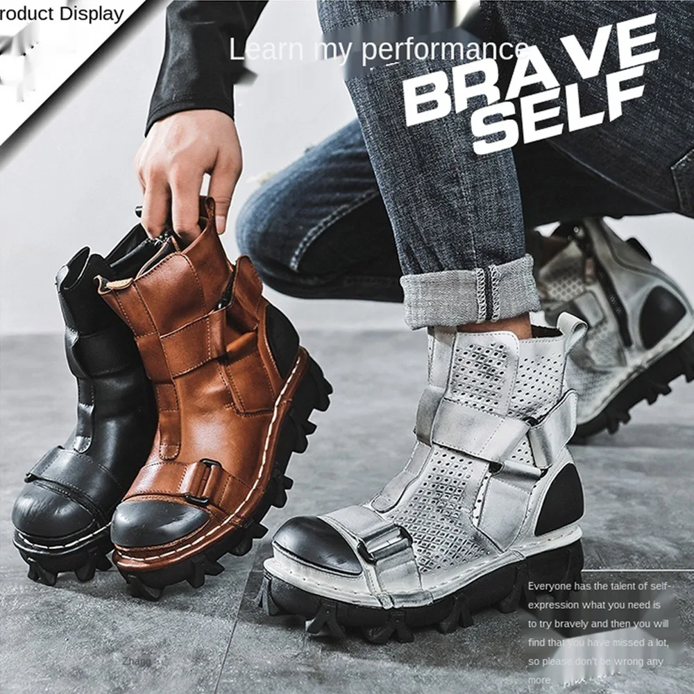 Men's Genuine Leather Motorcyc - đánh giá và giá Leather Work Fabric