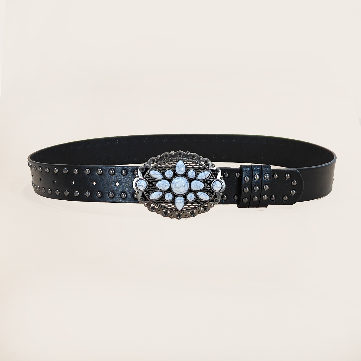 Men and women's casual Punk Ri - đánh giá và giá Leather Work Jeans