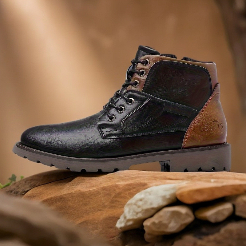 Leather Men Ankle Boots Plus S - đánh giá và giá Leather Work Fabric