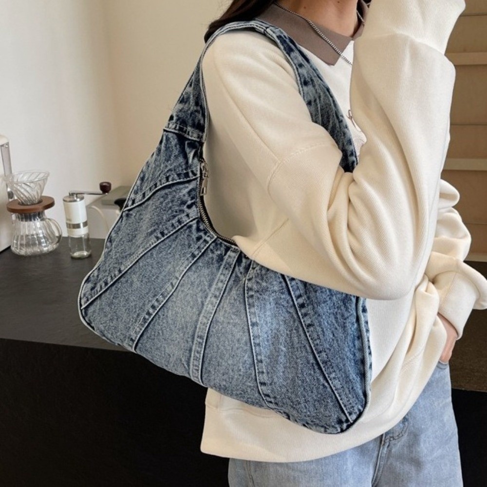 Vintage Large Capacity Washed  - đánh giá và giá Leather Work Jeans