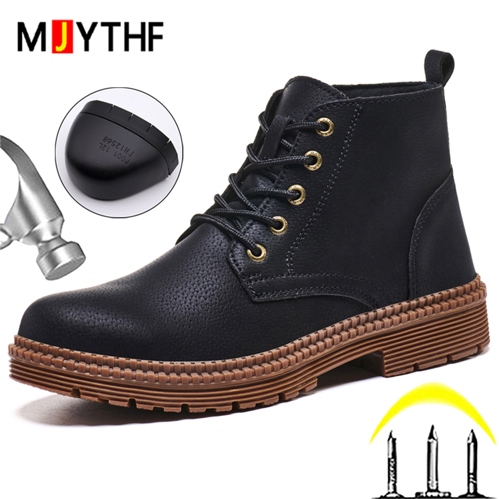 Waterproof Work Boots Safety S - đánh giá và giá Leather Work Fabric