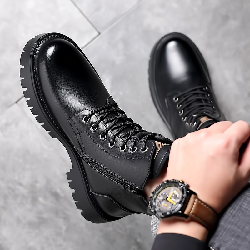 Men Classic Genuine Leather Bo - đánh giá và giá Leather Work Fabric