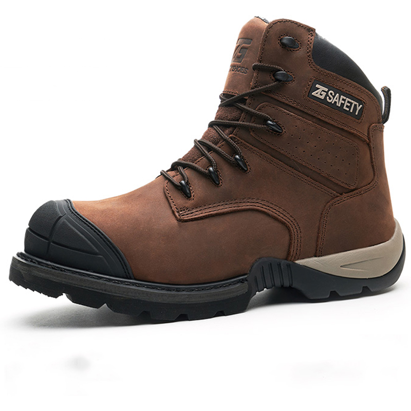Cowhide Work Boots Genuine Lea - đánh giá và giá Leather Work Fabric
