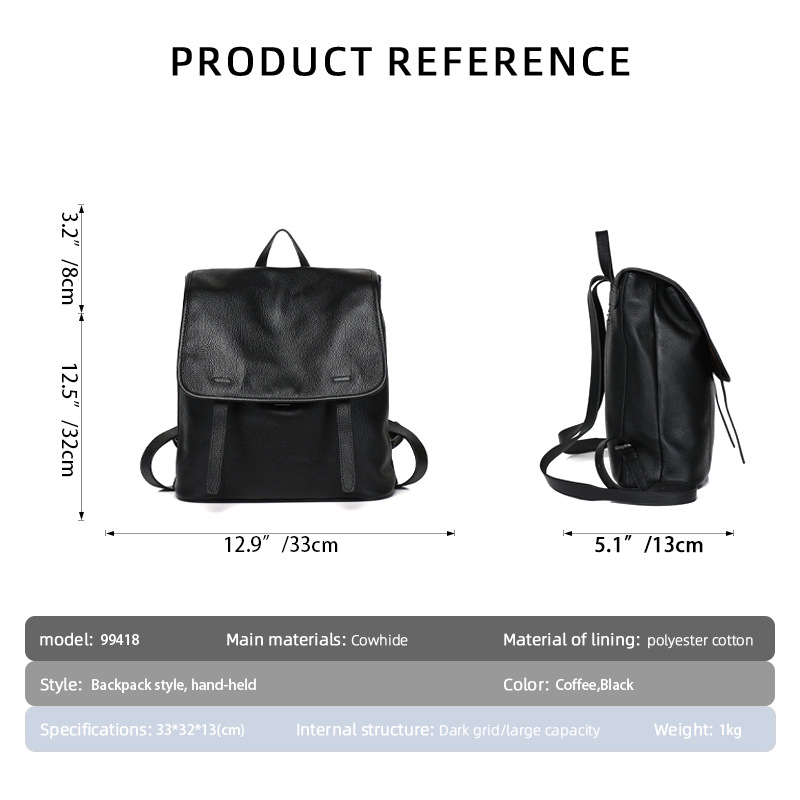 Women Top Grain Cowhide Flap B - đánh giá và giá Leather Work Womens Backpack