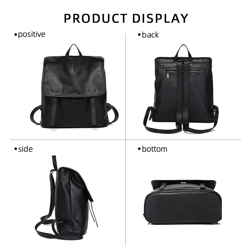 Women Top Grain Cowhide Flap B - đánh giá và giá Leather Work Womens Backpack