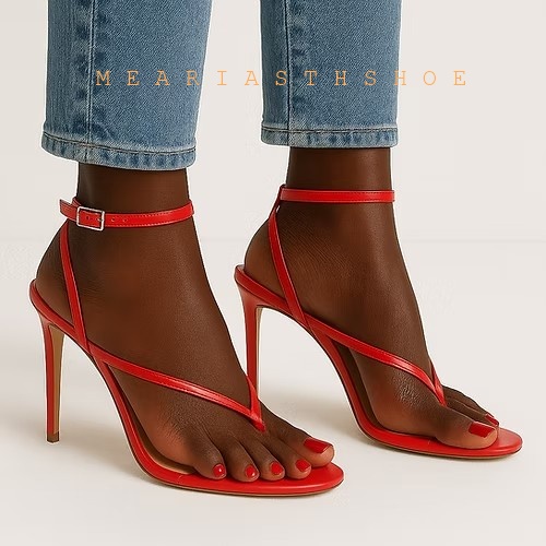 Beige Black Cross Straps Flip- - đánh giá và giá Leather Work Heels
