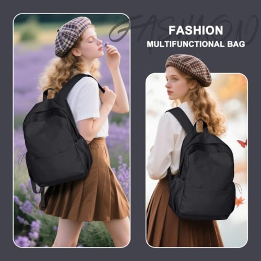 Black Backpack for Women, Smal - đánh giá và giá Leather Work Womens Backpack
