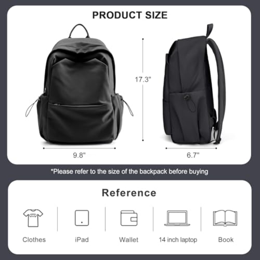 Black Backpack for Women, Smal - đánh giá và giá Leather Work Womens Backpack